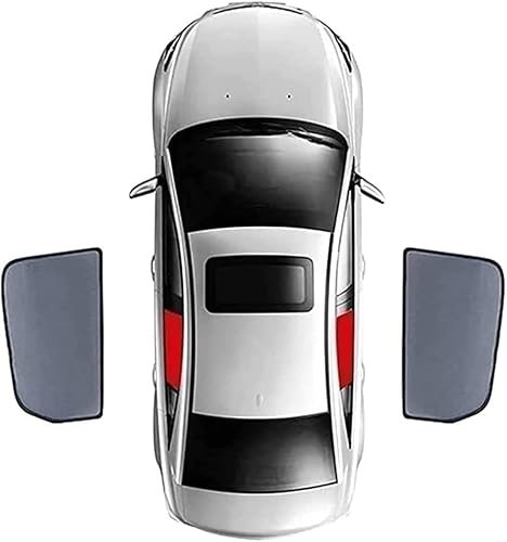 LVTFCO Coche Parasoles para Hyundai Tucson 2021-2023, Cortinas Lateral Cortinillas Transpirable Privacidad Protección Solar Boquear los Rayos UV Car Accesorios,A/ 2Rear-Doors