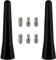 VooGenzek 2 PCS 6.5cm Car Antenna Mast Universal, Car AM/FM Radio Mini Short Aerial Antenna, with 6 Screws (M4, M5, M6), for FM AM Tuning Radio Adapter