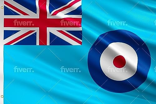 Royal Air Force Fähnrich Outdoor Heavy Duty – RAF Ensign Flagge Premium geeignet für Fahnenmasten Symbol der Royal Air Force – Britische Streitkräfte Flagge ideal für Festival Business Party – 1,5 x