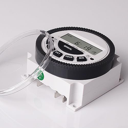 7 Tage wöchentlicher programmierbarer digitaler Timer-Lichtschalter LCD ON/OFF Zeitrelais 12V