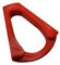 Gioco maniglia staffa connettore per Legion Go,Supporto per impugnatura a mano linker supporto di supporto per controller di gioco a forma di triangolo accessori per gamepad (rosso)