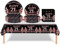 53Pcs Black Rose Gold 21st Happy Birthday Party Tableware Decorations for Her Plastic Table Cloth,7,9inch Paper Plates,Napkins for Women Birthday Table Party Tableware Set for Girls Women Adults