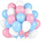 60 Palloncini Blu Rosa Bianchi, Palloncini Elio Blu Pastello Rosa, Rivelazione Del Sesso Palloncini, 12 Pollici per Feste Matrimonio, Compleanno, Anniversario, Baby Shower
