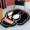 LIBRNTY Alfombras Cocina,Alfombra Halloween,Alfombra de Cocina para Piso,Impermeable para Cocina,Esqueleto Espeluznante Adecuado para pasillos, diseñado para Halloween/Navidad (80 cm x 70 cm)