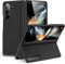 FDHYFGDY Cover Per Samsung Galaxy Z Fold 6 Custodia con Supporto, Custodia Protettiva Rigida per PC Custodia Robusta Antigraffio per Galaxy Z Fold 6 Custodia Pieghevole (Nero)