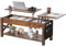 VEVOR Mesa de Café Elevable, 1200 x 500 x 500 mm, Mesa de Café Rectangular para Salón con Bolsillos de Almacenamiento Adicionales, Capacidad de 50 kg, Mesa de Centro Desplegable para Salón, Marrón