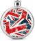 Flachmann Für Spirituosen Union Jack Edelstahl Whiskeyflasche Auslaufsicher Taschenflasche Für Männer Frauen 9x9cm