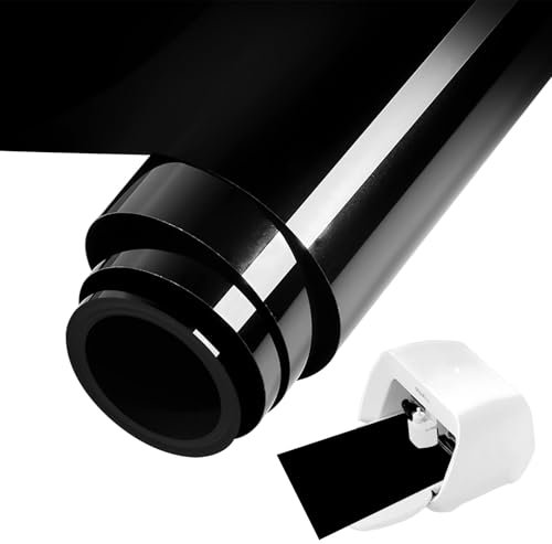 Bocguy Smart Iron on para Cri-cut Joy Xtra, 24 cm x 200 cm lámina para plóter textil, vinilo de transferencia de calor, rollos de lámina flexible para ropa, camisetas y más tejidos, patrones DIY