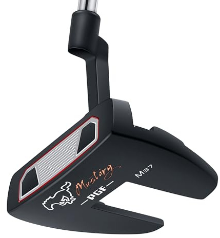 PGF Golf Mustang Schlägel M37 Golf-Putter [Schwarz] [Linkshänder] [Länge: 88,9 cm] Mit Präzision gefertigt
