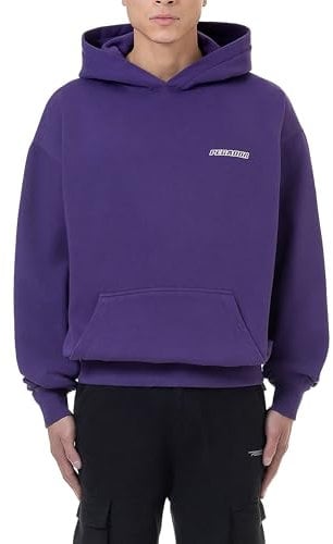Pegador Herren Hoodie Bowin Oversized Kapuzenpullover, Purple, L