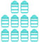 SUIKIHUM 10 Pack Plastic Ladder Slider, 2 Inch(50mm) Backpack Buckle Tri-Glides Clip, Adjustable Lock Buckle for Belt Strap, Sky Blue
