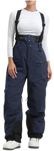 Skihose Herren Gefüttert Mit Träger Schneehose Winter Wasserdicht Snowboardhose Latzhose Herren Winterhose Warm Outdoorhose Mit Hosenträger Ski Hosen Für Männer Softshellhose Winddicht
