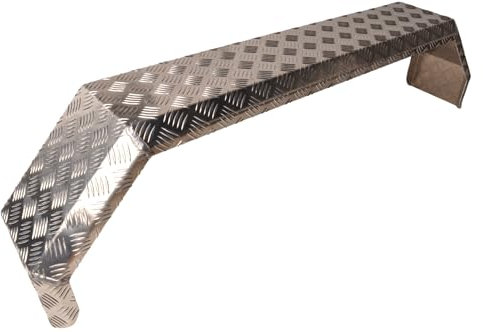 Aanhangwagendirect Kotflügel Alu Tandem 5-Seitig 1400x200x350 mm