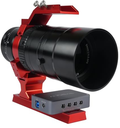 Svbony SV555 APO 54mm Astrofotografie-Teleskop, f/4,5 Vollformat-Teleskopkamera Objektiv, Manuelle Blendeneinstellung, Integrierter Leveler, mit SV241 Teleskop DC Power Adapter für Astrofotografie