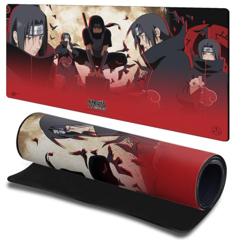 Head Case Designs sous Licence Officielle Naruto Shippuden Itachi Art Graphique 23.62 x 11.81 x 0.12 inches (600 x 300 mm) - L Tapis De Souris pour Jeux Bureau PC Clavier