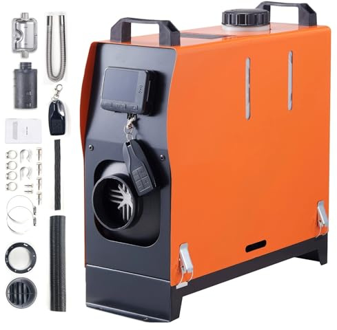 Riscaldatore Diesel da Parcheggio Riscaldatore D'aria Diesel Da 5 KW Riscaldatore Per Auto Da 12 V Con Telecomando E LCD, Riscaldatore Da Parcheggio Diesel Per Camper, Roulotte, Camper Riscaldatore