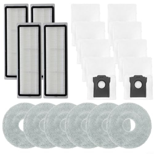 Kit de bolsa de polvo de tela para fregona Cecotec para Conga X100 y para aspiradora X-Treme, con filtros, paños de fregona, bolsas de polvo para limpieza del hogar (B)