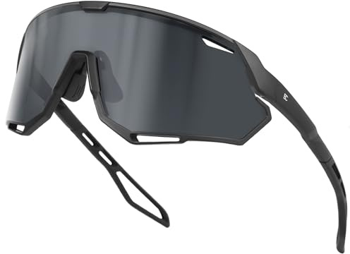 Bircenpro Sportbrille-Sonnenbrille für Herren Damen – UV Protection Fahrradbrille Radbrille für Laufen, MTB, Golf, Rennrad und Radfahren