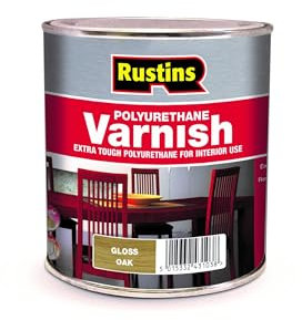 Rustins Polyurethane Varnish Oak Gloss 500ml