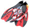 Aqua Lung Sport Proflex X Set aus Maske, Schnorchel und Flossen 3XL rot