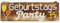 Con Süßes Tür-Schild aus Mango-Holz/Wegweiser ~ Geburtstags-Party ~ 29,5 x 9,5 cm