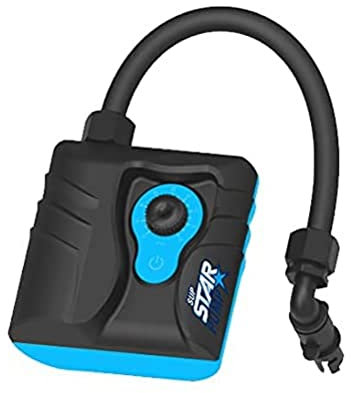 STAR PUMP Sup 6 Pompe de Gonflage Adulte Unisexe, Bleu/Noir, 16 x 14 x 22 cm