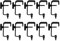 10x Thor CL002 50mm Hook Clamp G Clamp Pipe Lighting Disco Stage Theatre Black