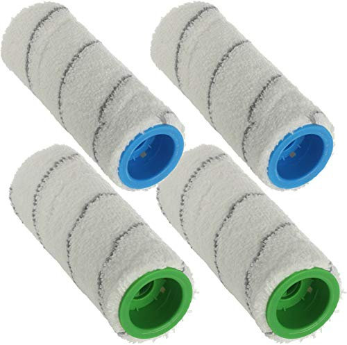 Qualtex Lot de 2 rouleaux lavables pour aspirateur Karcher FC3 FC3 sans fil FC5 FC5 FC5 sans fil Premium sans fil et sans fil Premium Wet & Dry – total de 4 rouleaux