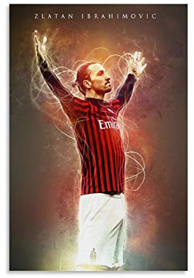 GUCII Ibrahimovic Poster Leinwand Kunst Poster und Wandkunst Bilddruck Moderne Familienzimmer Dekor Poster 08x12inch(20x30cm)
