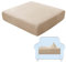 SHUOJIA Sofa-Sitzkissenbezüge, Sofakissen-Bezüge Stretch-Samt,Sitzkissenschutz,Couchkissen-Bezüge Ersatz Für Individuelle Kissen Mit Elastischem Stoff (Beige,1-Seater)