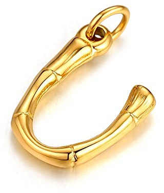 Skcess Schmuck für Frauen, Halskette Mädchen Goldkettchen Brief-Anhänger Damen Halskette Edelstahl Halskette Damen Geschenk Ideen für Frau