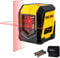 PREXISO Livella Laser, Laser Autolivellante con Laser Rosso, Include 2 Batterie AA Alcaline, Utilizzabile Come Livella Laser per Cantieri, Progetti Fai-da-te e Altro