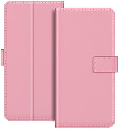 MILEGAO for Nokia 105 4G 2023 Case, Premium Magnetic PU Leather Cover with Card Holder and Kickstand, Fashion Flip Case for Nokia 105 4G 2023 1.8 inches Pink
