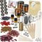 AllBags Kerzenherstellung Kit, DIY Kerzen Selber Machen Set,Duftkerze Geschenke Set mit 1kg Sojawachs, 3 Kerzendosen, 3 Duftöl, 17 Candle Wicks und Wick Aufklebern, 10 Stickers