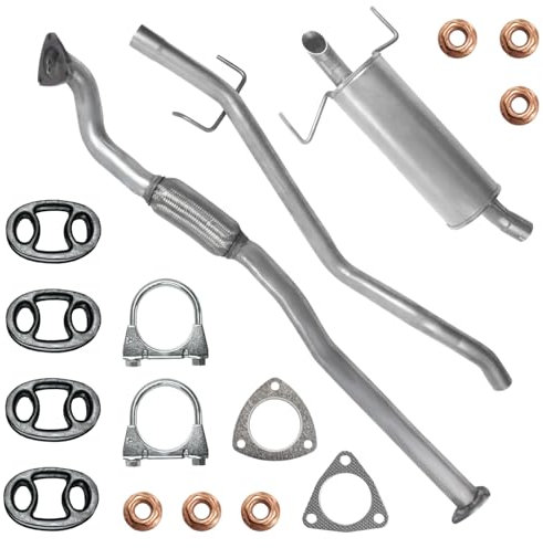 Polmo Schalldämpferset Auspuffanlage Auspuff für Opel Astra 3 III H Kombi 2004-12/2009 1.9 CDTI