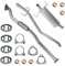 Polmo Schalldämpferset Auspuffanlage Auspuff für Opel Astra 3 III H Kombi 2004-12/2009 1.9 CDTI