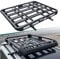 Aluminium Dachgepäckträger Korb, Universal Auto Dachgepäckträger SUV Gepäckkorb Wanne Gepäck Fracht Relingträger Alu Schwarz Roof Rack 68kg Belastung
