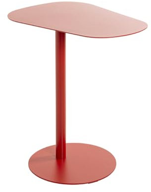 Haku Möbel Beistelltisch rot, Metall - Maße: B 53 cm x H 60 cm x T 38 cm, Style: Modern