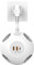 JSVER Multiprise Murale 4 Prises,Multiprise avec 2 USB et 1 Type C Hémisphère Multiprise avec Interrupteur Rallonge Multiprise avec Câble Court 5CM pour Maison, Cuisine, Bureau-Blanc