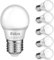 Eslas E27 Screw Bulb Cool White 6500K, 6w 600Lm SES Bulbs, 60 Watts Equivalent, Energy Saving E27 Bulbs, Non-Dimmable, 6 Pack