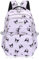 Roffatide Mochila Anime Kuromi versión completa impresa morada, tamaño 15.7'' x 5.5'' x 11.4'' (40 x 14 x 29 cm), para laptop de hasta 13.3 pulgadas, con múltiples compartimentos y correas acolchadas