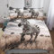 PAZZK Zebra Bettwäsche Set 3tlg Mit Kissenbezug Atmungsaktiver Mikrofaser Baumwolle Bettbezüge Bettbezug Für Optimales Schlafklima Für Erwachsene Teenager Kinder Double (200x200cm)