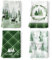Arquiel Noël Torchons De Cuisine Coton Vaisselle Lot de 4, Serviettes de Cuisine Torchon Vaisselle 100% Coton avec Accroche Très Absorbant Serviettes de Bar 50 x 70CM Sapin Wapiti