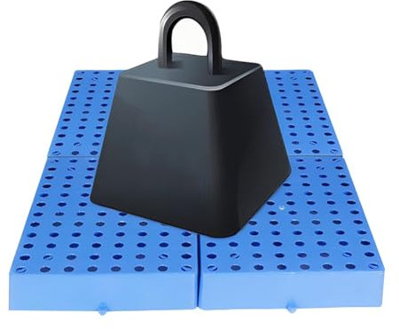 Zfmnoyev Palette D'expédition Emboîtable en Plastique, Palette en Polyéthylène De Stockage De sous-Sol, Panneau De Protection De Plate-Forme D'isolation, Ventilation Respirante(Taille:40x30x10cm)