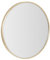 Espejo de Pared Redondo con Borde de Aluminio Dorado de Estilo Moderno y Sencillo Adecuado para Decoración, Recibidor, Baño, Dormitorio, Tocador y Vestidor