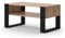 Vicco Couchtisch Olli, Goldkraft Eiche/Schwarz, 92 x 52,4 cm mit Ablage