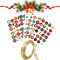 Adventskalender Zahlen Aufkleber(1-24), 7 x 24 Adventskalender Sticker Zahlen Aufkleber mit Geschenkband,Selbstklebend Adventskalender Aufkleber für DIY Dekoration