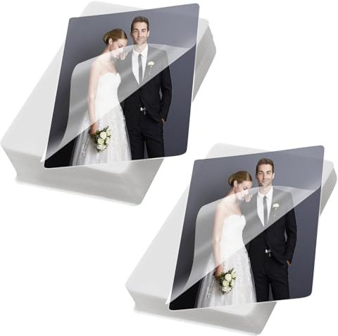 Whemyreat WäRme Laminierfolien A4 80 Mic,200 StüCk,Wasserdichte Laminierfolie Matt Und GläNzend,Laminating Pouches,Hochglanz,FüR Fotos Dateien Zeichnungen Mit Thermischen Laminatoren,292×232mm