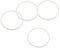 sourcing map 16oz or 20oz Replacement Rubber Lid Seals, 4 Pcs 2.4 Diameter O Shaped Resealable Lid Gaskets for Stainless Steel Insulated Tumbler Mugs Cups Vacuum, White