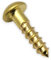 Holzschrauben aus Messing DIN 96 Halbrundkopf mit Schlitz (2mm x 10mm - 100 Stück)